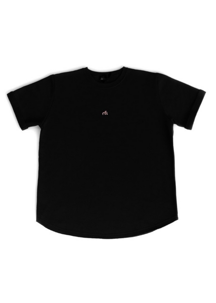 rfi s/s curved hem pullover